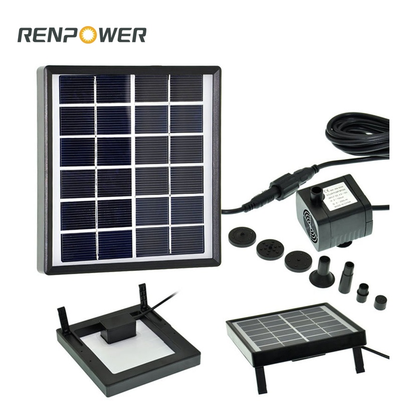 Solar Garden Miniature 1.5W DC Fountain Pump Solar Miniature Landscape Fountain Pool Decoration Pump